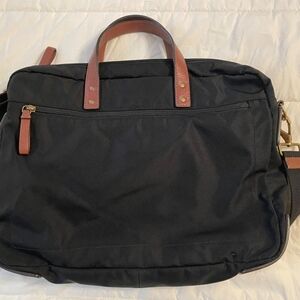 Fossil Black and Brown Messenger Bag